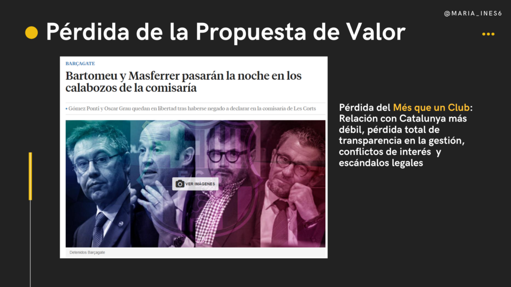 Pérdida de conexión con el Barca